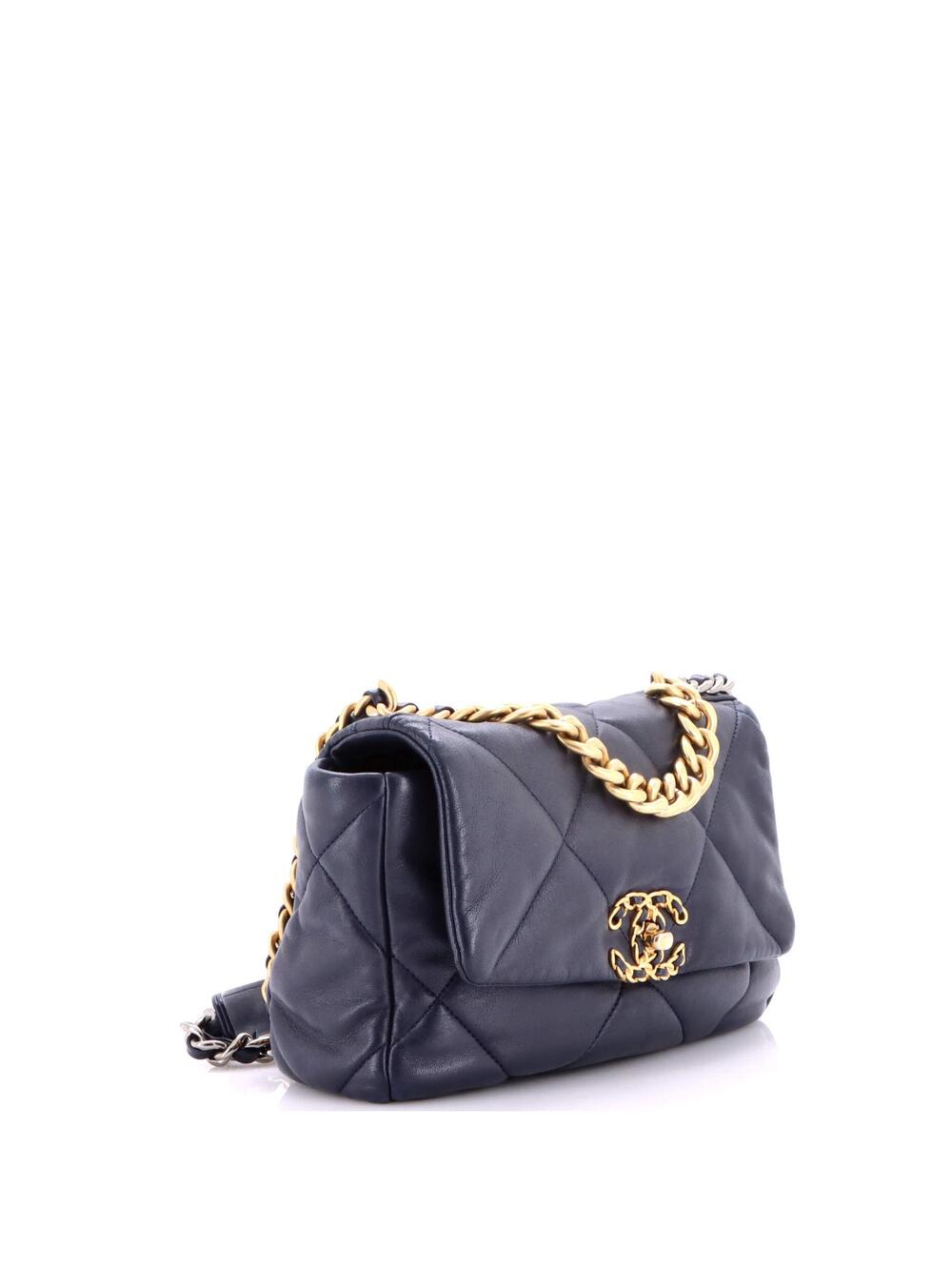Chanel 19 Flap Bag Quilted Leather #248418C47B - Picture 2 of 8